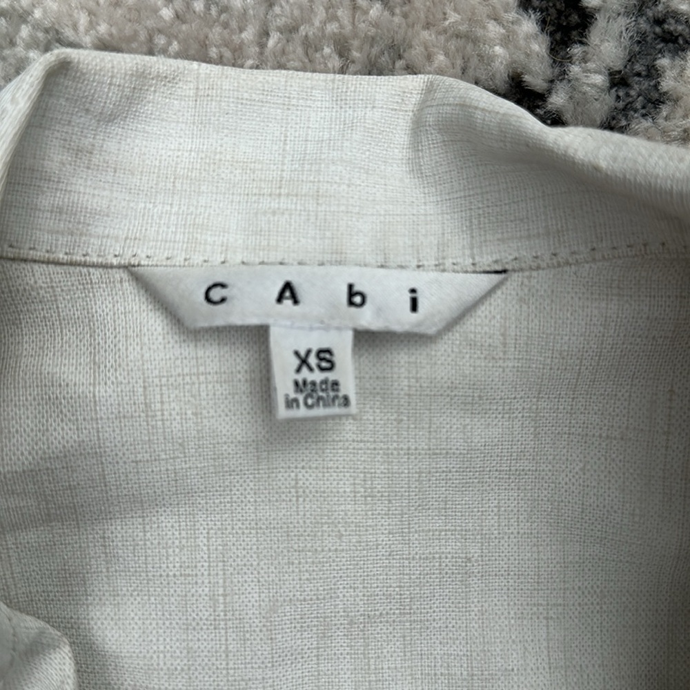 CAbi • 325 Linen Ruffle Up Jacket - Picture 3 of 9